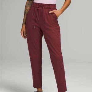 Lululemon Burgundy Keep Moving Pants
